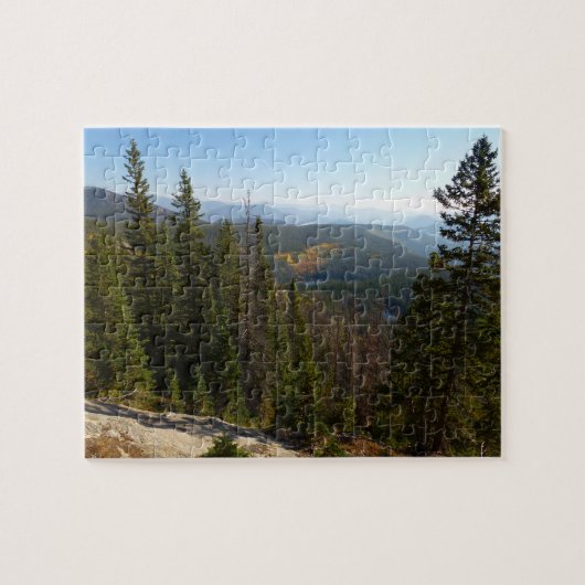 Uitzicht op Rocky Mountain in de vroege herfst Legpuzzel (Horizontaal)