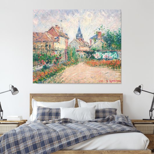 Uitzicht op Saint-Cyr-du-Vaudreuil, Eure Canvas Afdruk (Insitu (Slaapkamer))