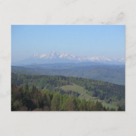 Uitzicht op Tatras van Beskids Briefkaart