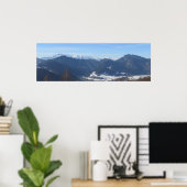 Uitzicht op Tatras van Beskids Poster (Thuiskantoor)