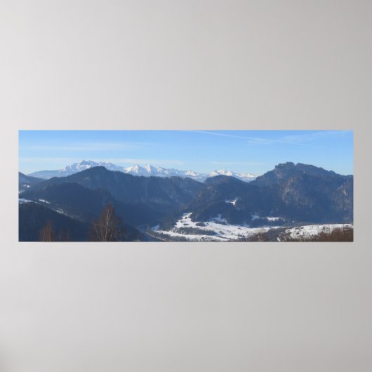 Uitzicht op Tatras van Beskids Poster (Voorkant)