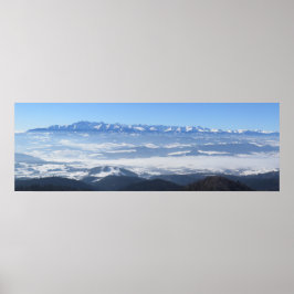 Uitzicht op Tatras vanuit Gorce Poster