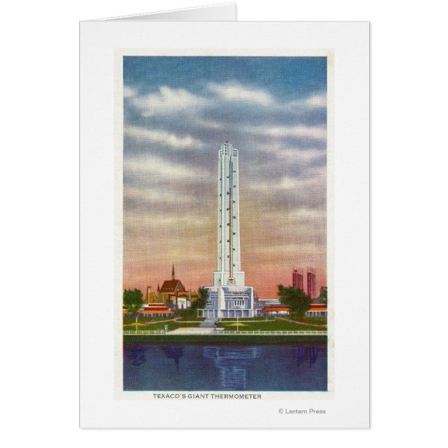 Uitzicht op Texaco's Reuzenthermometer (Voorkant)