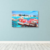 Uitzicht op The Broads Canvas Afdruk (Insitu (Houten vloer))