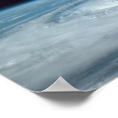 Uitzicht op tyfoon Angela vanuit Shuttle Columbia Poster (Hoek)