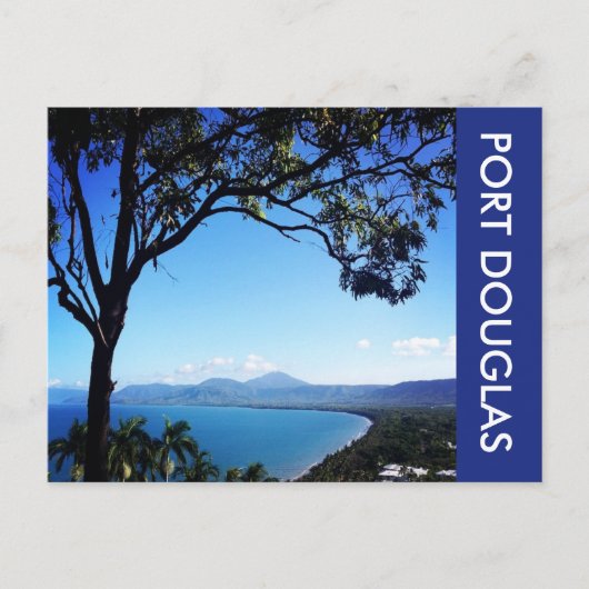 uitzicht op vier mijl strand briefkaart (Voorkant)