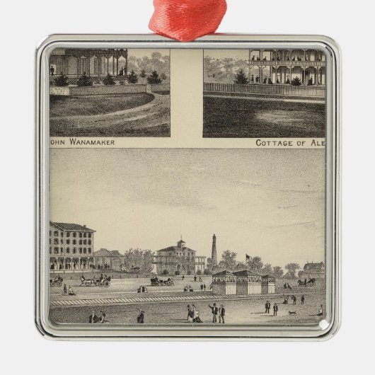 Uitzicht op Zee Grove, Kaapverdië kan punt Metalen Ornament (Voorkant)