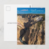 Uitzicht over de Grand Canyon van de Yellowstone Briefkaart (Voorkant / Achterkant)