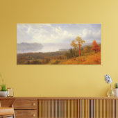 Uitzicht over de Hudson die over de Tappen Zee kij Canvas Afdruk (Insitu (Woonkamer))