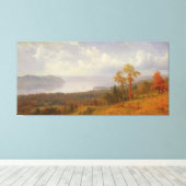 Uitzicht over de Hudson die over de Tappen Zee kij Canvas Afdruk (Insitu (Houten vloer))