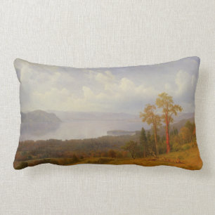 Uitzicht over de Hudson die over de Tappen Zee kij Kussen