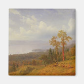 Uitzicht over de Hudson die over de Tappen Zee kij Magneet (Voorkant)