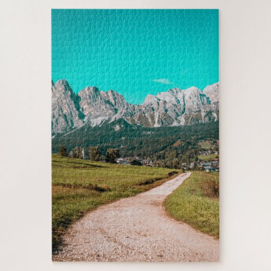 Uitzicht over de Italiaanse dolomietpuzzel Legpuzzel (Verticaal)