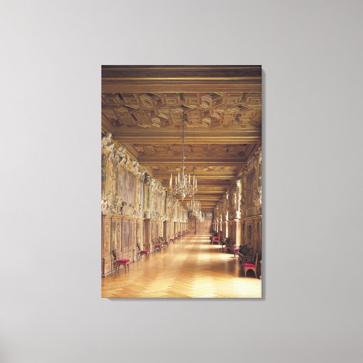 Uitzicht over de lengte van de Galerij van Francis Canvas Afdruk (Voorkant)