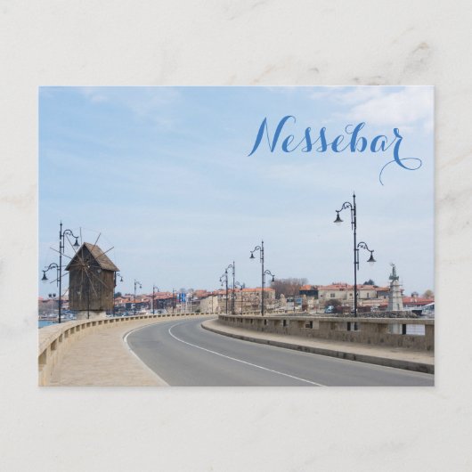 Uitzicht over de Oude stad Nesebur Briefkaart (Voorkant)
