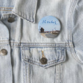Uitzicht over de Oude stad Nesebur Ronde Button 5,7 Cm (In situ)