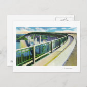 Uitzicht over de rivier de Connecticut Briefkaart (Voorkant / Achterkant)