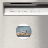 Uitzicht over de Warnow naar Rostock Magneet (Insitu (Vaatwasser))