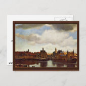 Uitzicht over delft, van Johannes Vermeer (beste k Briefkaart (Voorkant / Achterkant)