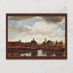 Uitzicht over delft, van Johannes Vermeer (beste k Briefkaart