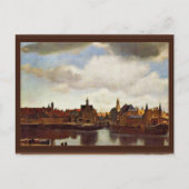 Uitzicht over delft, van Johannes Vermeer (beste k Briefkaart (Voorkant)