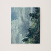 Uitzicht over een breed landschap, met bomen in de legpuzzel (Verticaal)