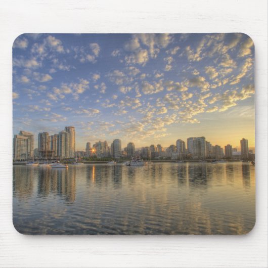 Uitzicht over False Creek op de skyline van Muismat (Voorkant)