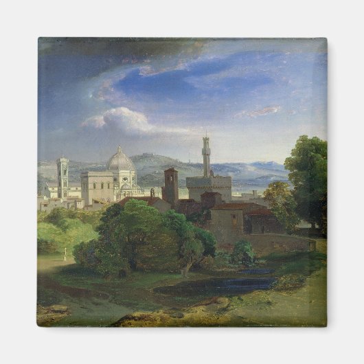 Uitzicht over Florence, c.1829 Magneet (Voorkant)