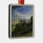Uitzicht over Florence, c.1829 Metalen Ornament (Rechts)
