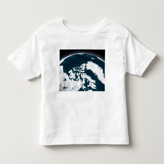 Uitzicht over Groenland en de Arctische Oceaan Kinder Shirts (Voorkant)