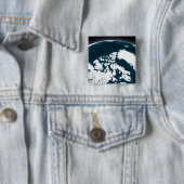 Uitzicht over Groenland en de Arctische Oceaan Vierkante Button 5,1 Cm (In situ)