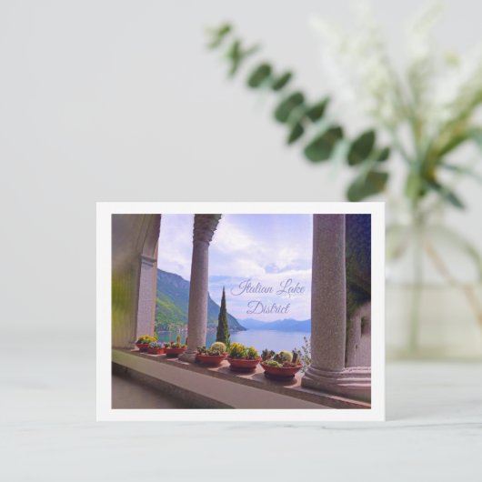 Uitzicht over het Comomeer, Italië Briefkaart (Staand voorkant)