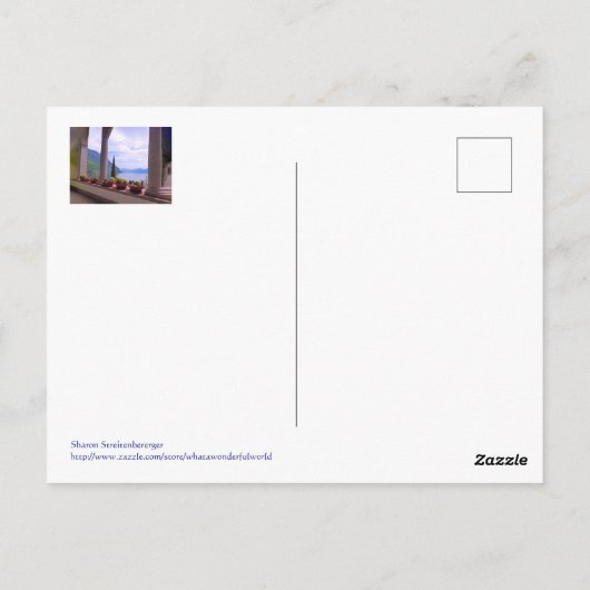 Uitzicht over het Comomeer, Italië Briefkaart (Achterkant)