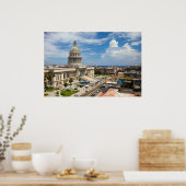 Uitzicht over het gebouw Capitol in Havana, Cuba Poster (Keuken)