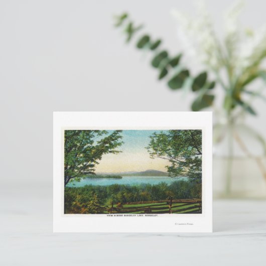Uitzicht over het Rangeley Lake Briefkaart (Staand voorkant)