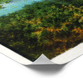 Uitzicht over het Rangeley Lake Poster (Hoek)