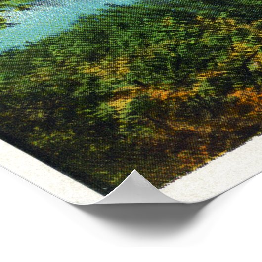 Uitzicht over het Rangeley Lake Poster (Hoek)