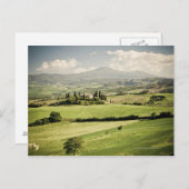 Uitzicht over het Toscaanse landschap tot boerderi Briefkaart (Voorkant / Achterkant)