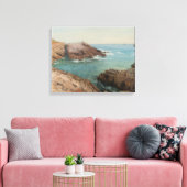 Uitzicht over het Zee (kustlandschap) (zeeën) Canvas Afdruk (Insitu (Woonkamer))