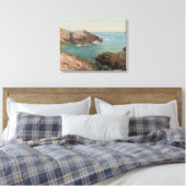 Uitzicht over het Zee (kustlandschap) (zeeën) Canvas Afdruk (Insitu (Slaapkamer))