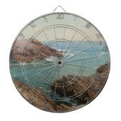 Uitzicht over het Zee (kustlandschap) (zeeën) Dartbord (Voorkant)