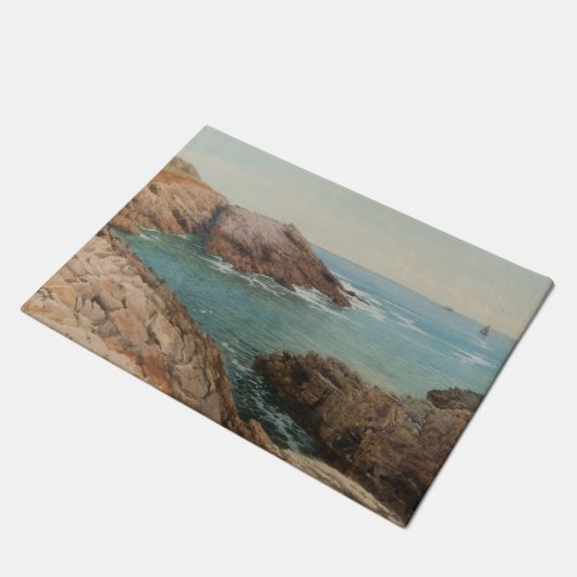 Uitzicht over het Zee (kustlandschap) (zeeën) Deurmat (Schuin)