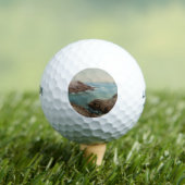 Uitzicht over het Zee (kustlandschap) (zeeën) Golfballen (Insitu Shirt)