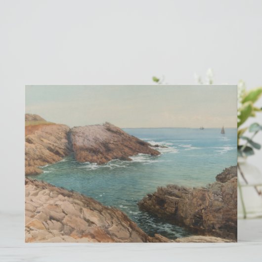 Uitzicht over het Zee (kustlandschap) (zeeën) Kaart (Staand voorkant)