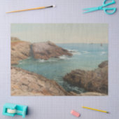 Uitzicht over het Zee (kustlandschap) (zeeën) Tissuepapier (Craft)