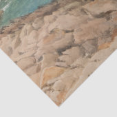 Uitzicht over het Zee (kustlandschap) (zeeën) Tissuepapier (Detail)