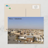 Uitzicht over Khiva, Oezbekistan Briefkaart (Voorkant / Achterkant)
