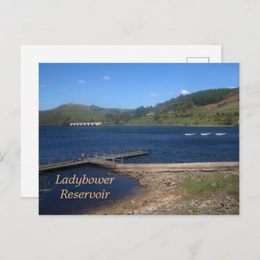 Uitzicht over Ladybower Reservoir Briefkaart (Voorkant / Achterkant)