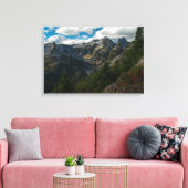 Uitzicht over Midden- en Linkermeren Canvas Afdruk (Insitu (Woonkamer))