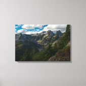 Uitzicht over Midden- en Linkermeren Canvas Afdruk (Voorkant)